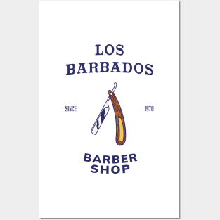 LOS BARBADOS barber shop Posters and Art